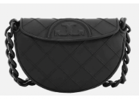 Tory Burch  Fleming Soft Mini Crescent Bag - Black