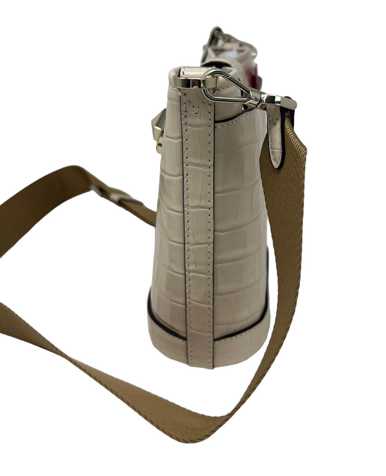 Kate Spade Audrey Mini Bucket Crocodile Embossed Crossbody Bag K9376 $329