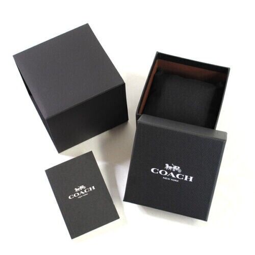 Coach Madison Silver Dial Ladies Fashion Black Leather Band Watch 14502399 $275