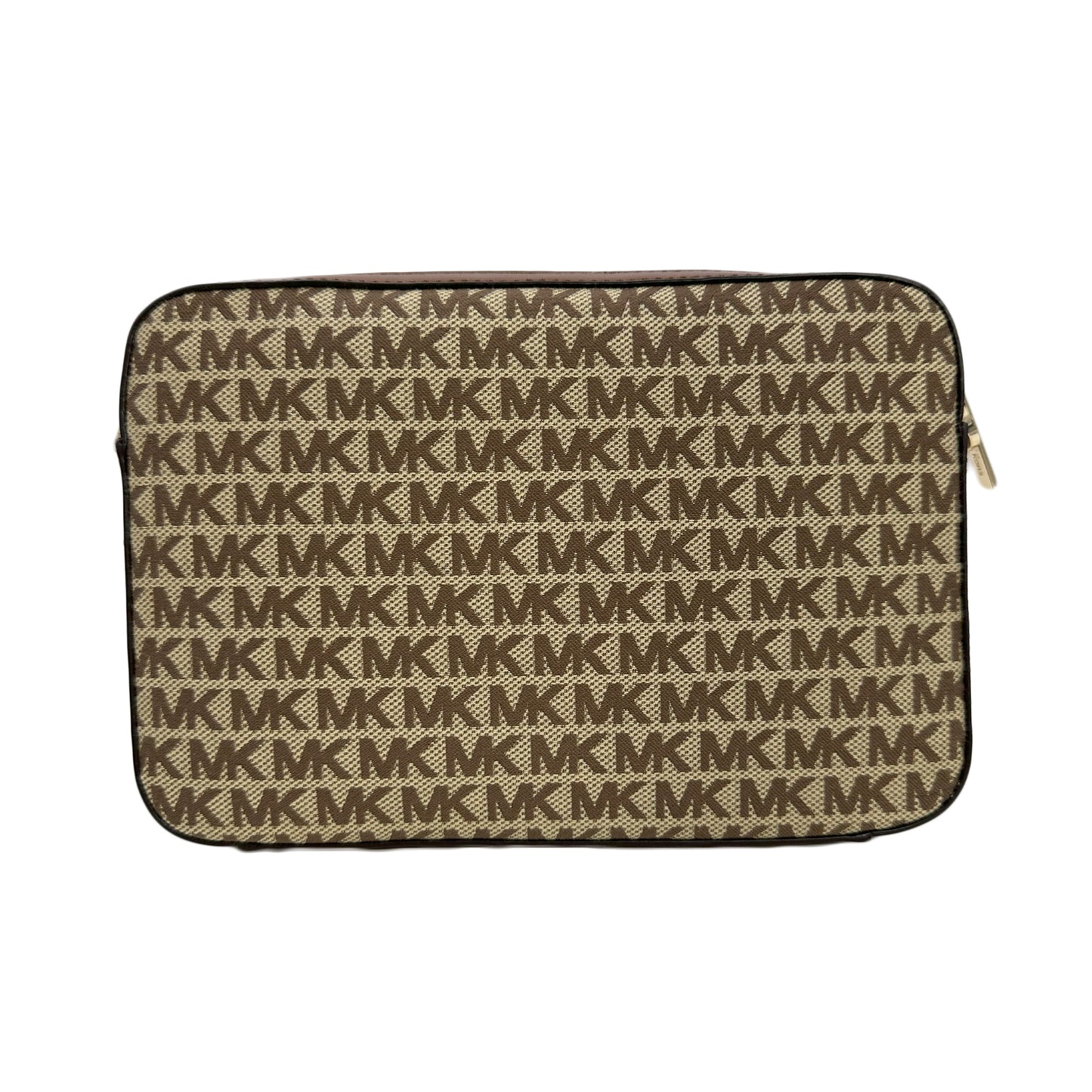 Bandolera Michael Kors Jet Set Logo East West - Beige/Ébano