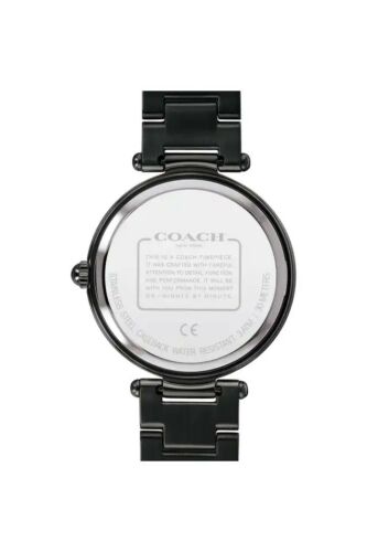 Coach Park Women's Crystal Bezel Black Finish Stainless Steel Watch 14503421