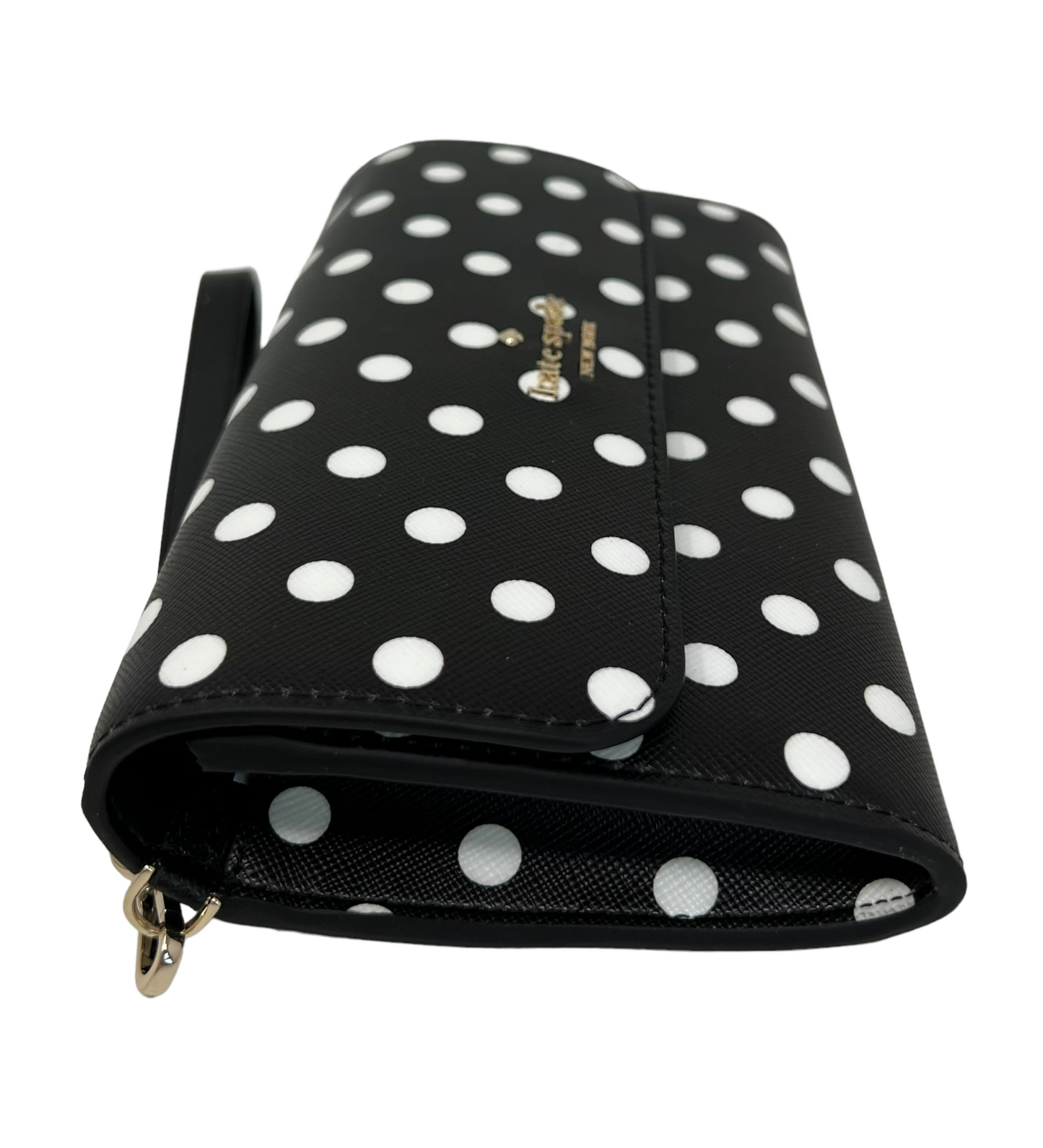 Kate Spade Cheers Charming Dot Printed Boxed Wristlet Cutch Wallet K7234 $199