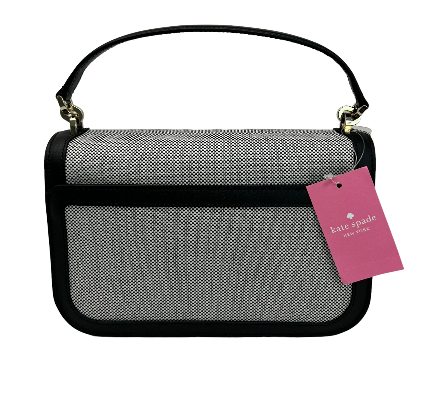 Kate Spade Audrey Orchard Toss Embroidered Apple Handle Flap Turnlock Bag Black
