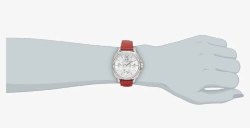 Coach Boyfriend Small Multi-function Red Leather Strap Women Watch 14502171 $225