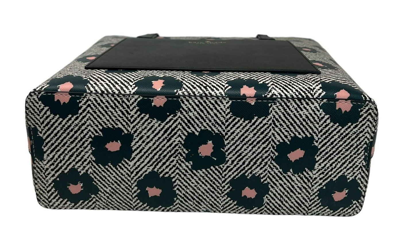 Kate Spade Herringbone Floral Peacock Sapphire Multi Tote Bag K8163 $359
