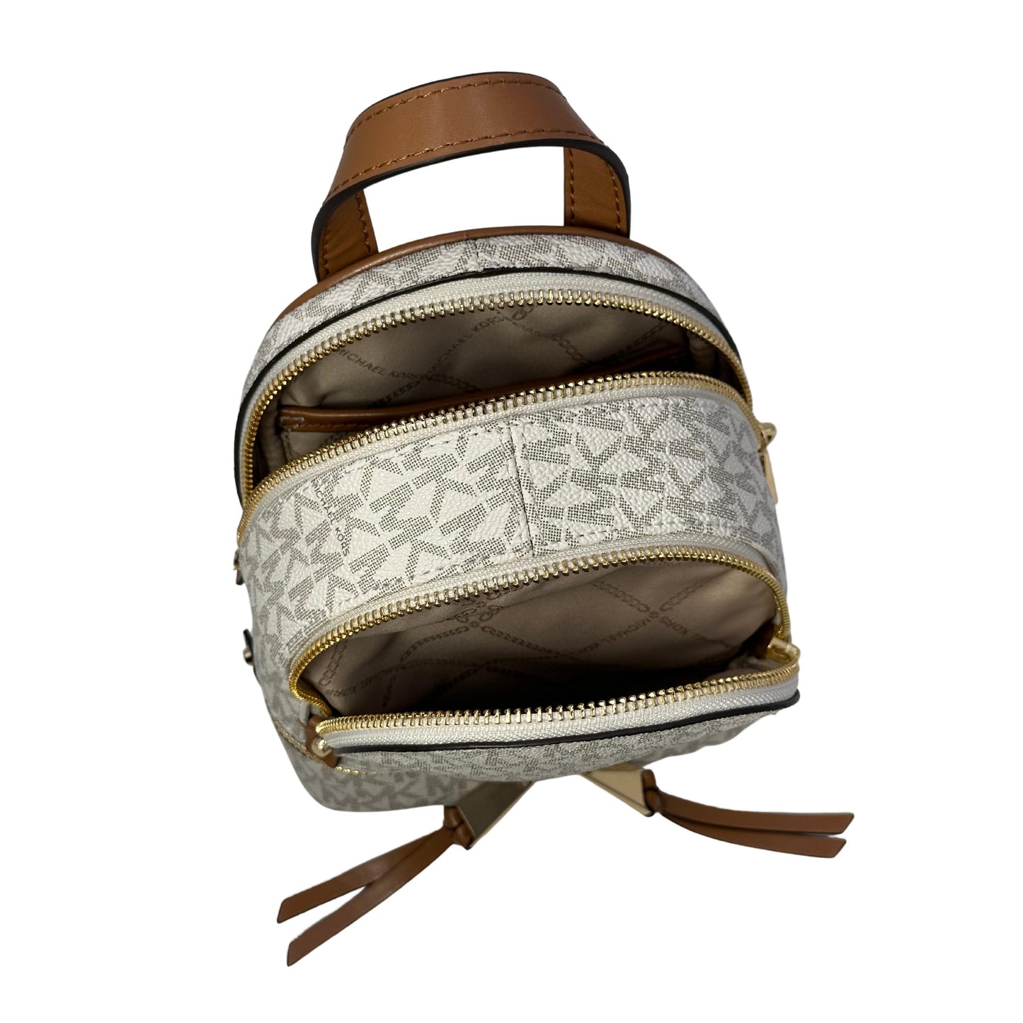 Michael Kors Rhea Zip Backpack - Beige 190864487632