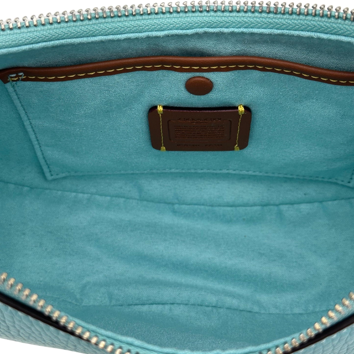 Coach Women's Luna Faded Blue Soft Pebble Shoulder Bag