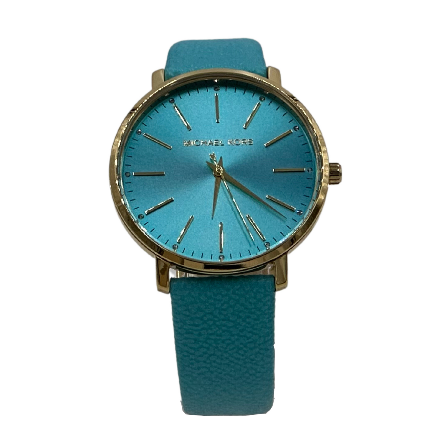 Michael Kors Pyper Three-Hand Ombre Turquoise PVC Watch - MK2959