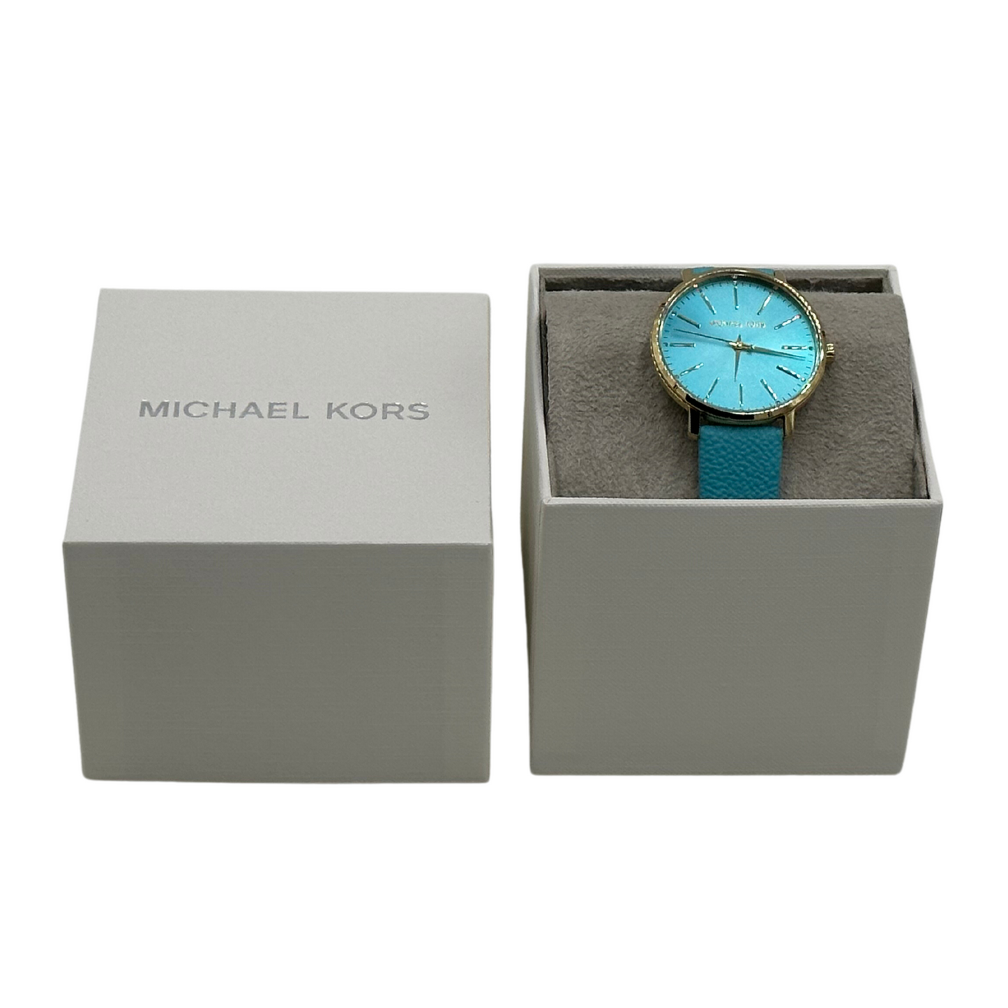 Michael Kors Pyper Three-Hand Ombre Turquoise PVC Watch - MK2959
