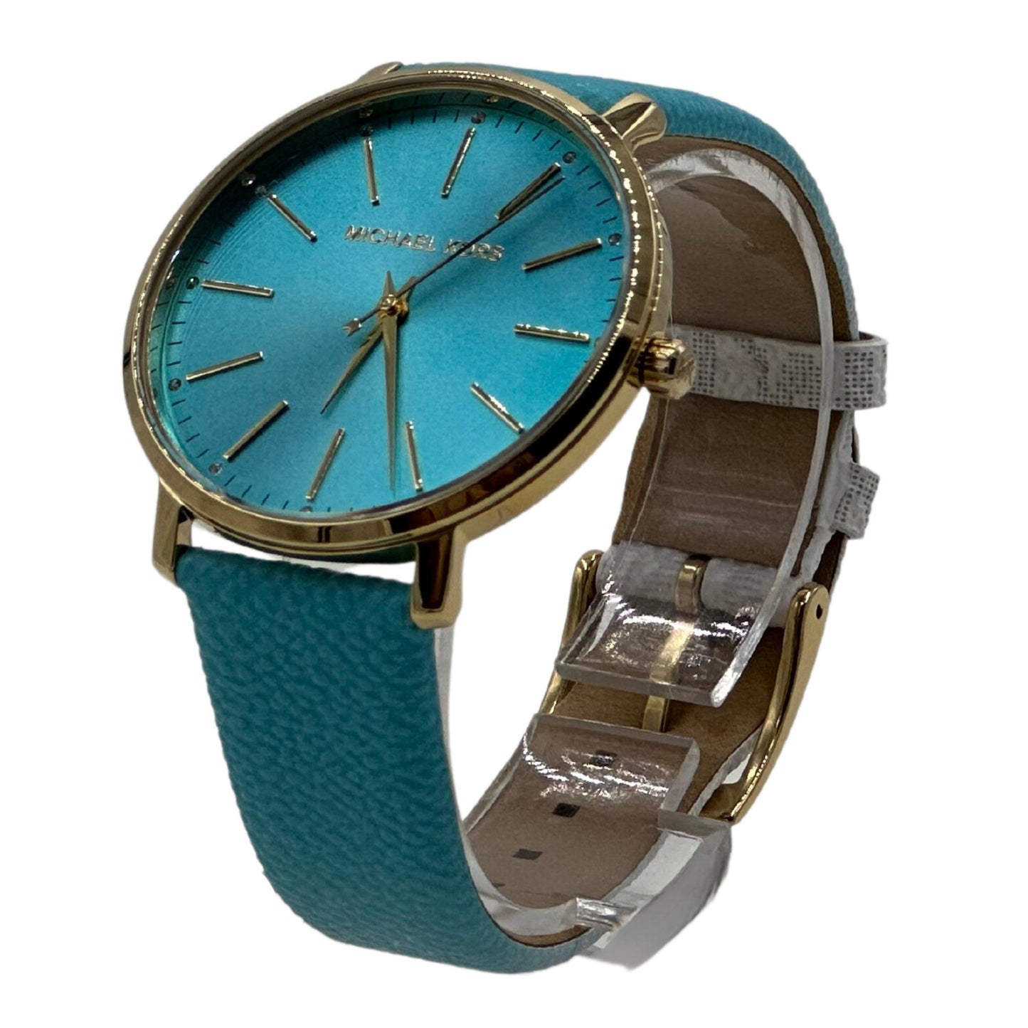 Michael Kors Pyper Three-Hand Ombre Turquoise PVC Watch - MK2959