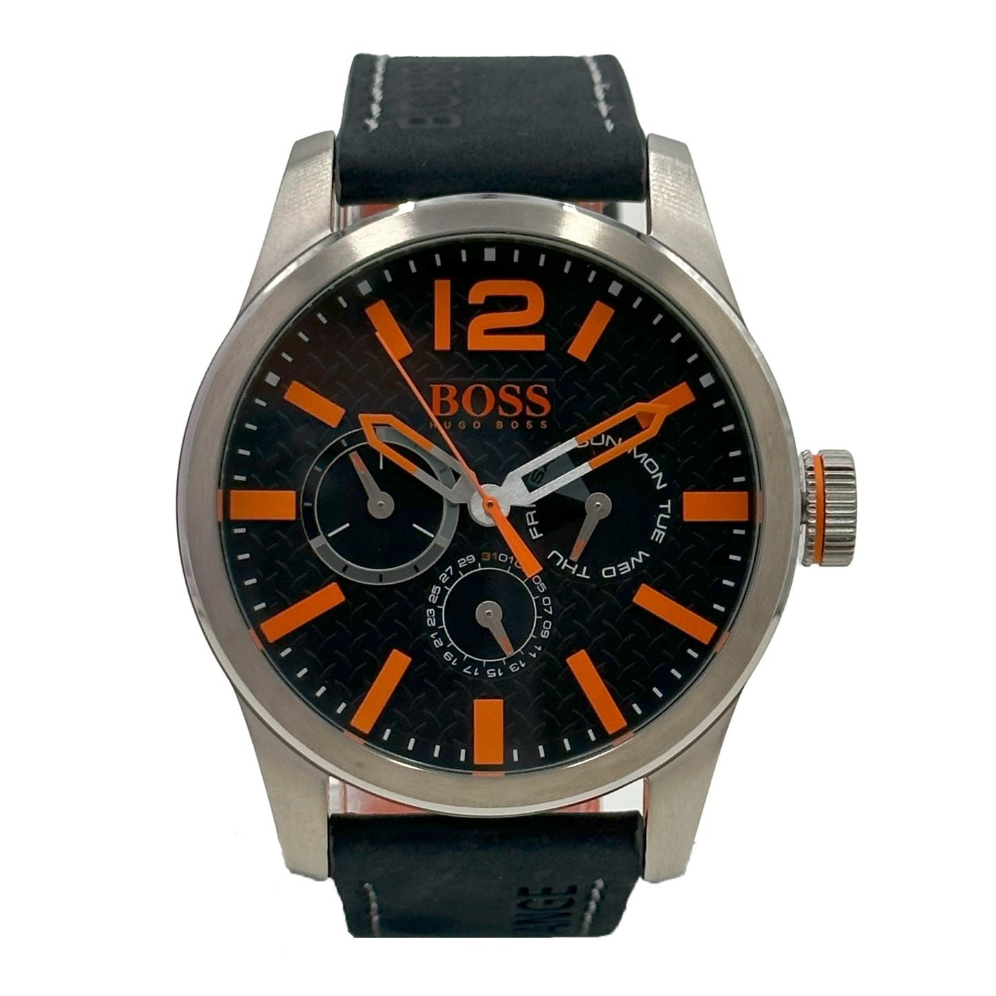 Hugo Boss Men's Paris Analog Display Quartz Black Watch - 1513228 - 885997160179