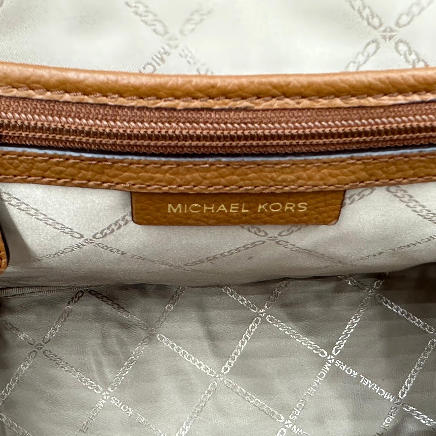 Michael Kors Erin Medium Pebbled Leather Backpack - Brown 194900722312