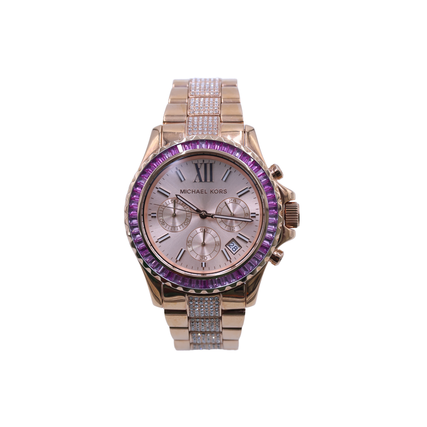 Michael Kors Everest Chronograph Rose Gold-Tone Stainless Steel Watch MK7211