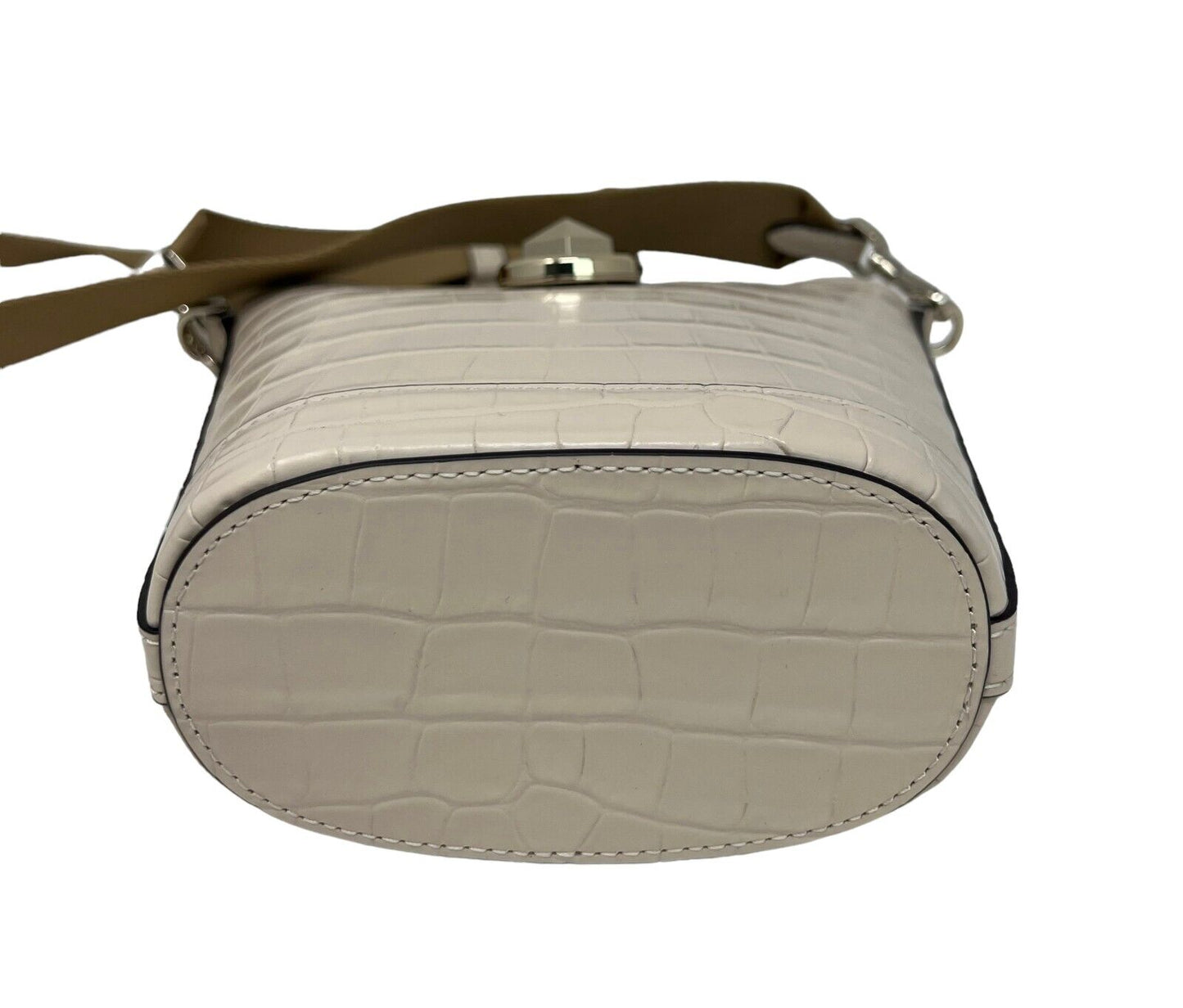 Kate Spade Audrey Mini Bucket Crocodile Embossed Crossbody Bag K9376 $329