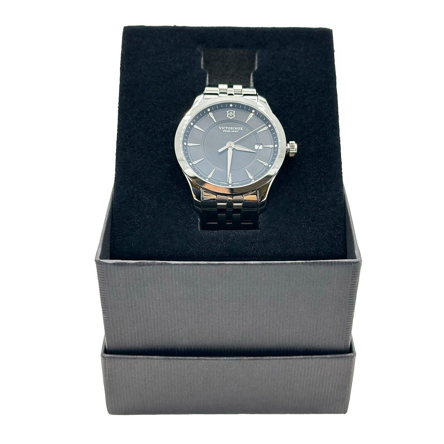 Victorinox Swiss Army Alliance Black - 46928130511 Dial Stainless Steel Men's Watch 241801 - 46928130511