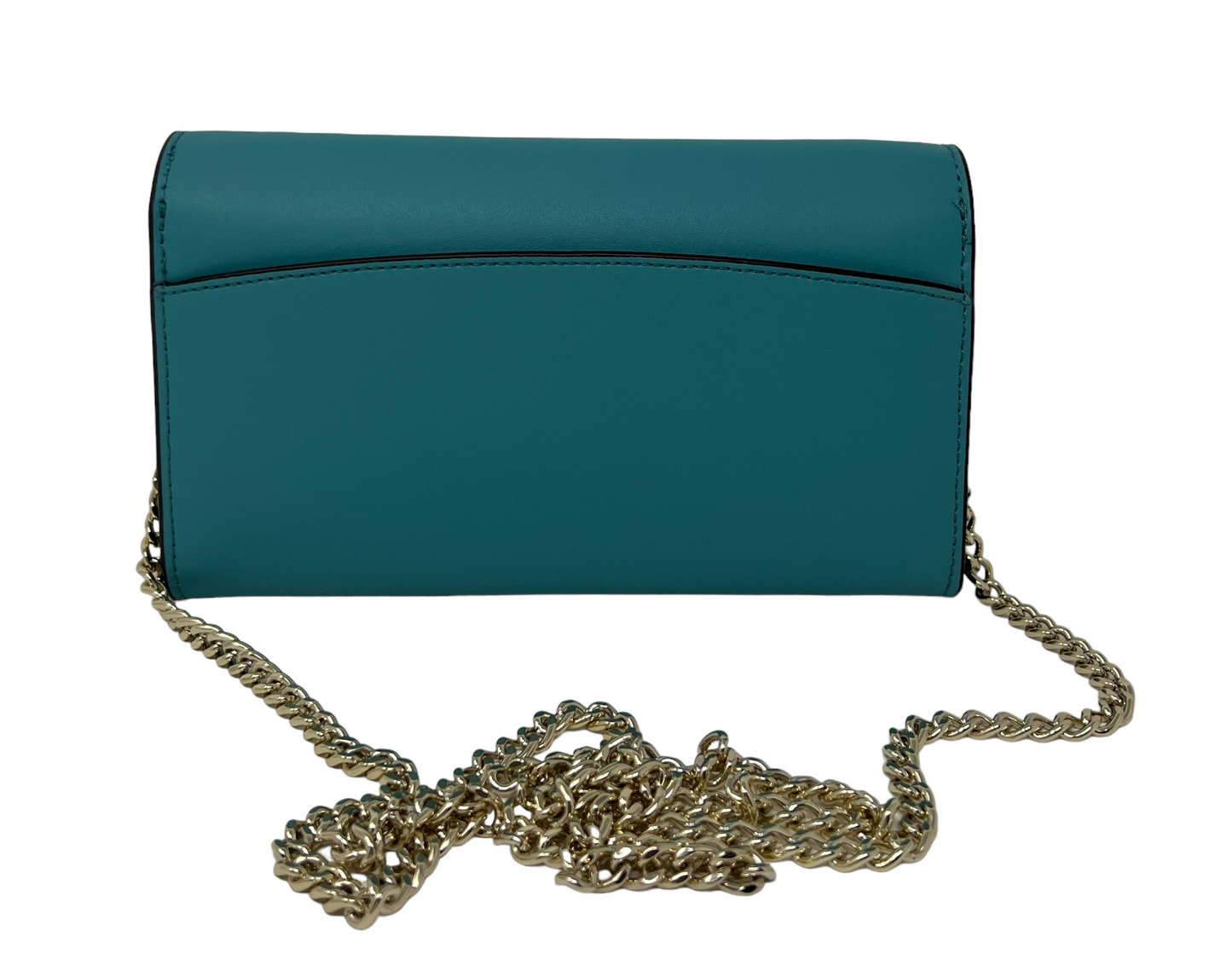 Kate Spade Gemma Stone Blue Smooth Leather Wallet on a Chain Bag WLR00552 $249