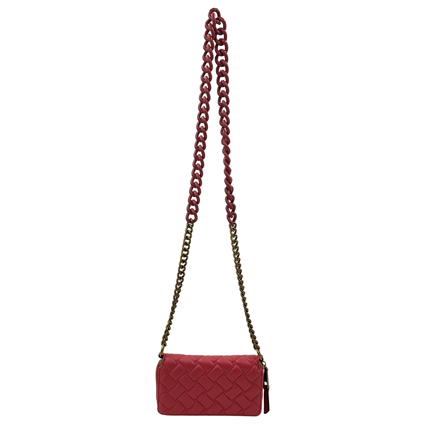 Kurt Geiger London Long Flap Wallet Chain Crossbody - Red