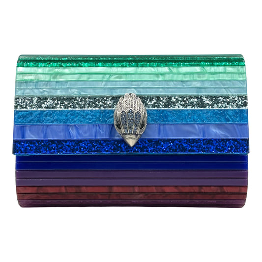 Kurt Geiger Party Eagle Clutch Bag - Blue Multi