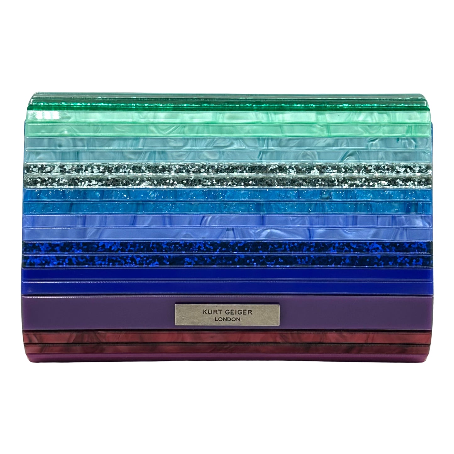 Kurt Geiger Party Eagle Clutch Bag - Blue Multi