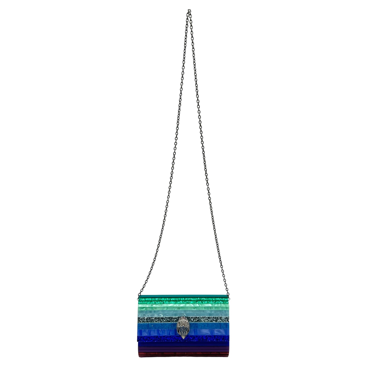 Kurt Geiger Party Eagle Clutch Bag - Blue Multi