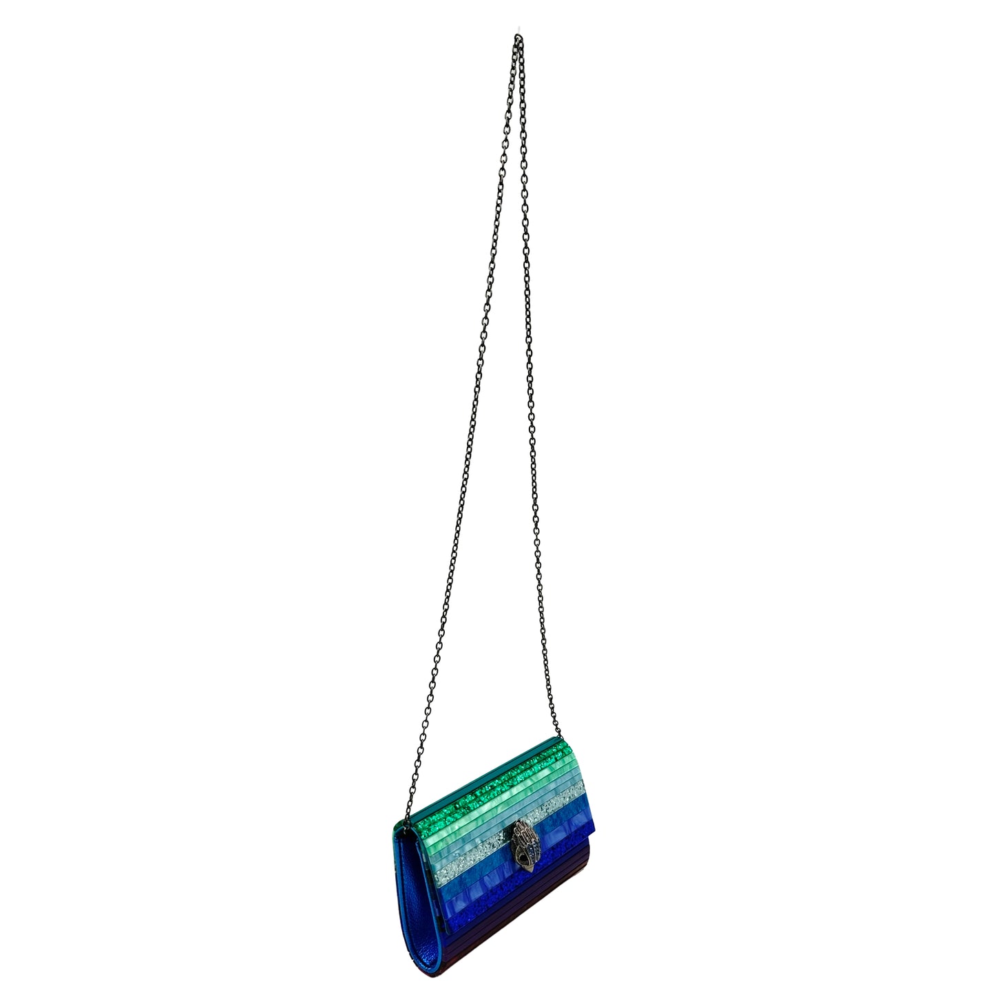 Kurt Geiger Party Eagle Clutch Bag - Blue Multi