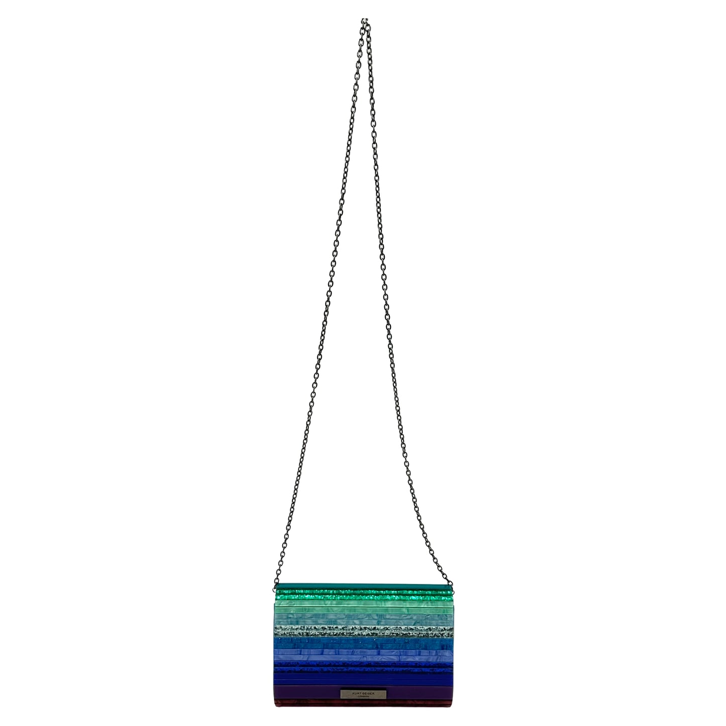 Kurt Geiger Party Eagle Clutch Bag - Blue Multi