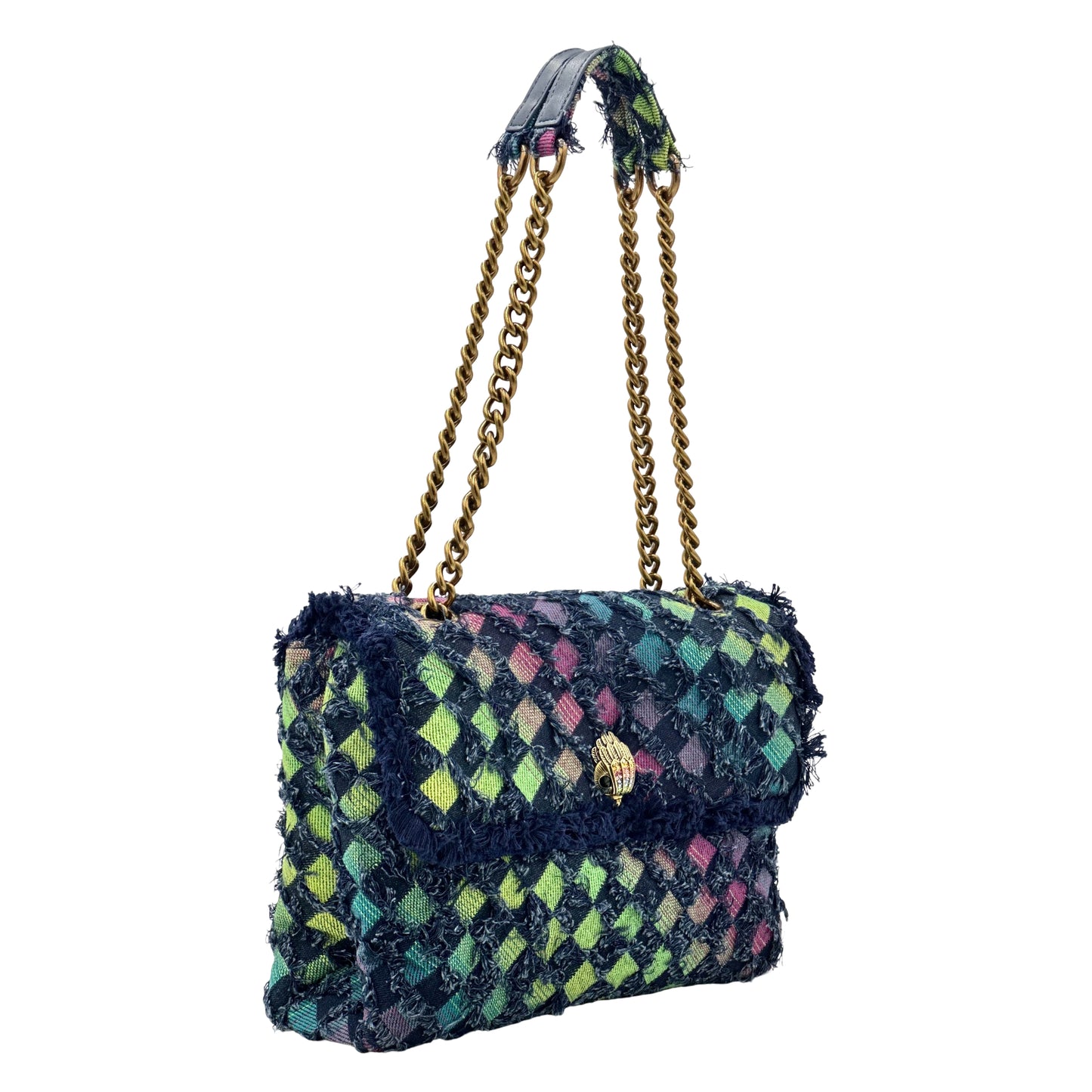 Kurt Geiger London Denim Kensington Convertible Crossbody - Blue
