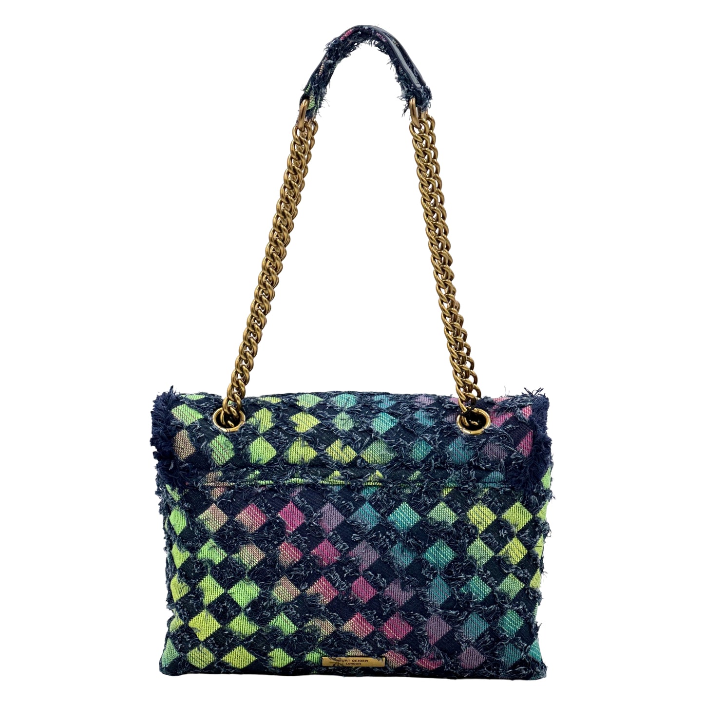 Kurt Geiger London Denim Kensington Convertible Crossbody - Blue