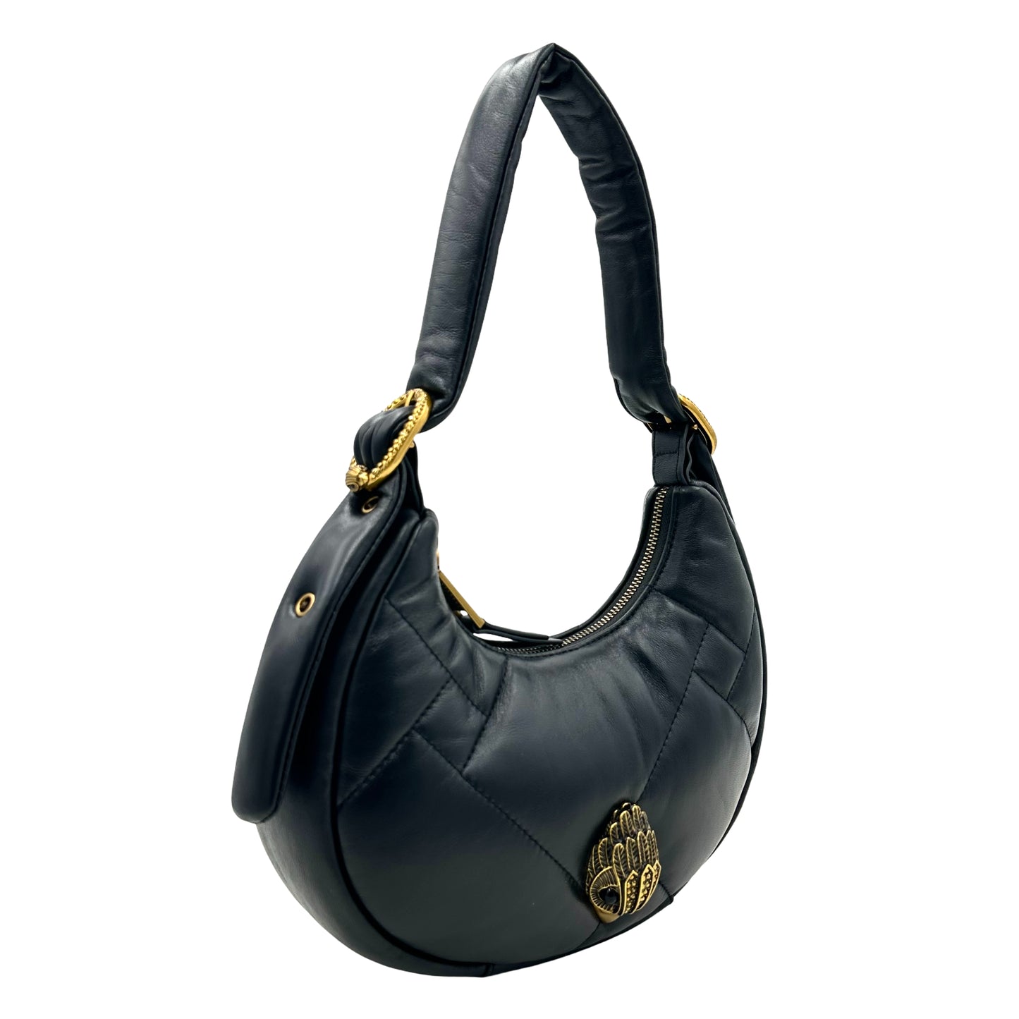 Kurt Geiger London Kensington Puff Small Hobo Shoulder Bag - Black