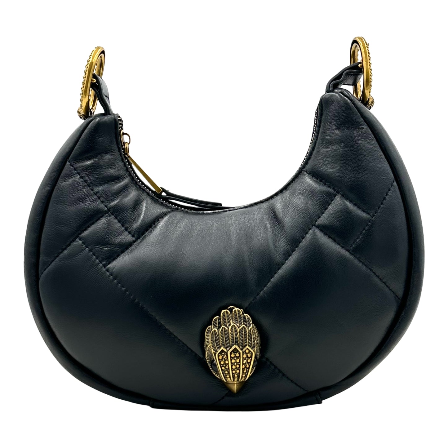 Kurt Geiger London Kensington Puff Small Hobo Shoulder Bag - Black