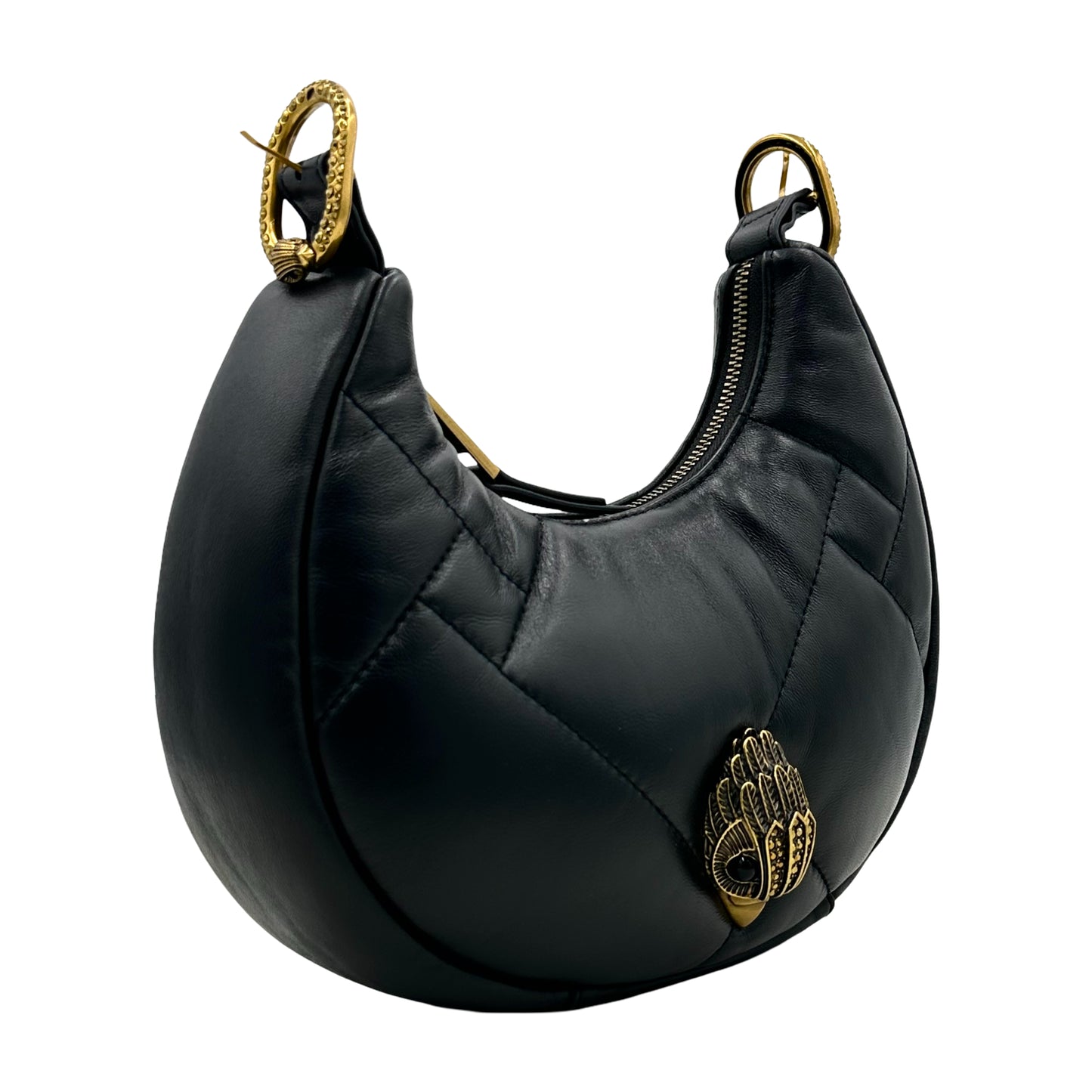 Kurt Geiger London Kensington Puff Small Hobo Shoulder Bag - Black