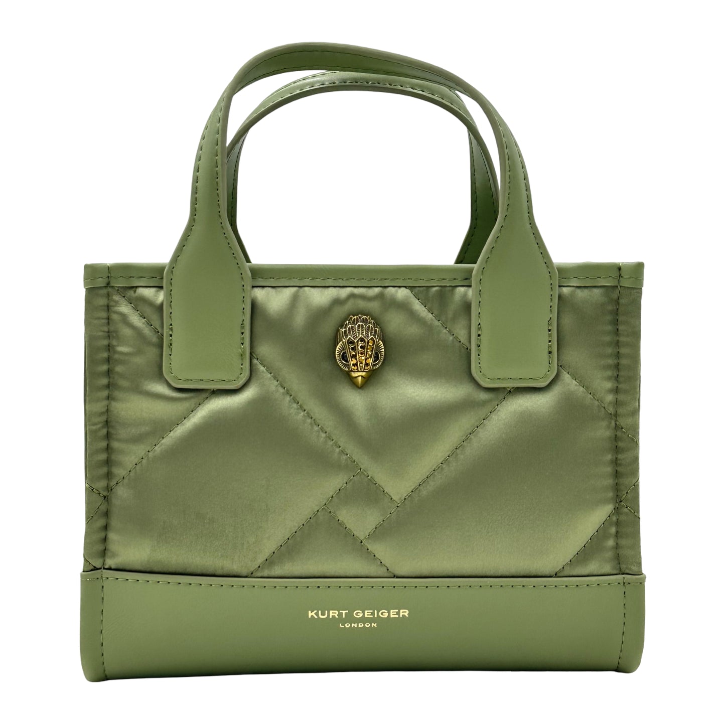 Kurt Geiger London Extra Small Square Shopper Tote - Open Green