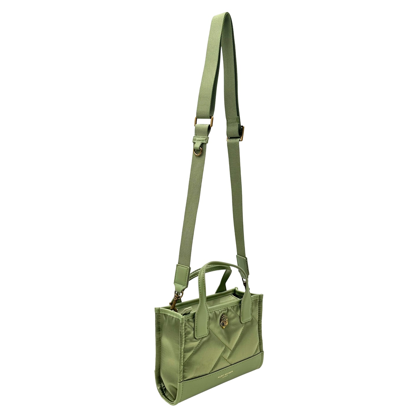 Kurt Geiger London Extra Small Square Shopper Tote - Open Green