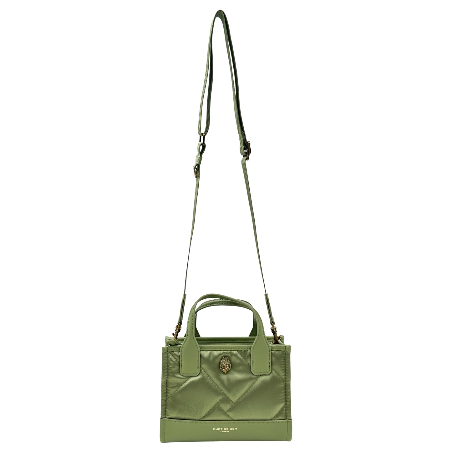 Kurt Geiger London Extra Small Square Shopper Tote - Open Green