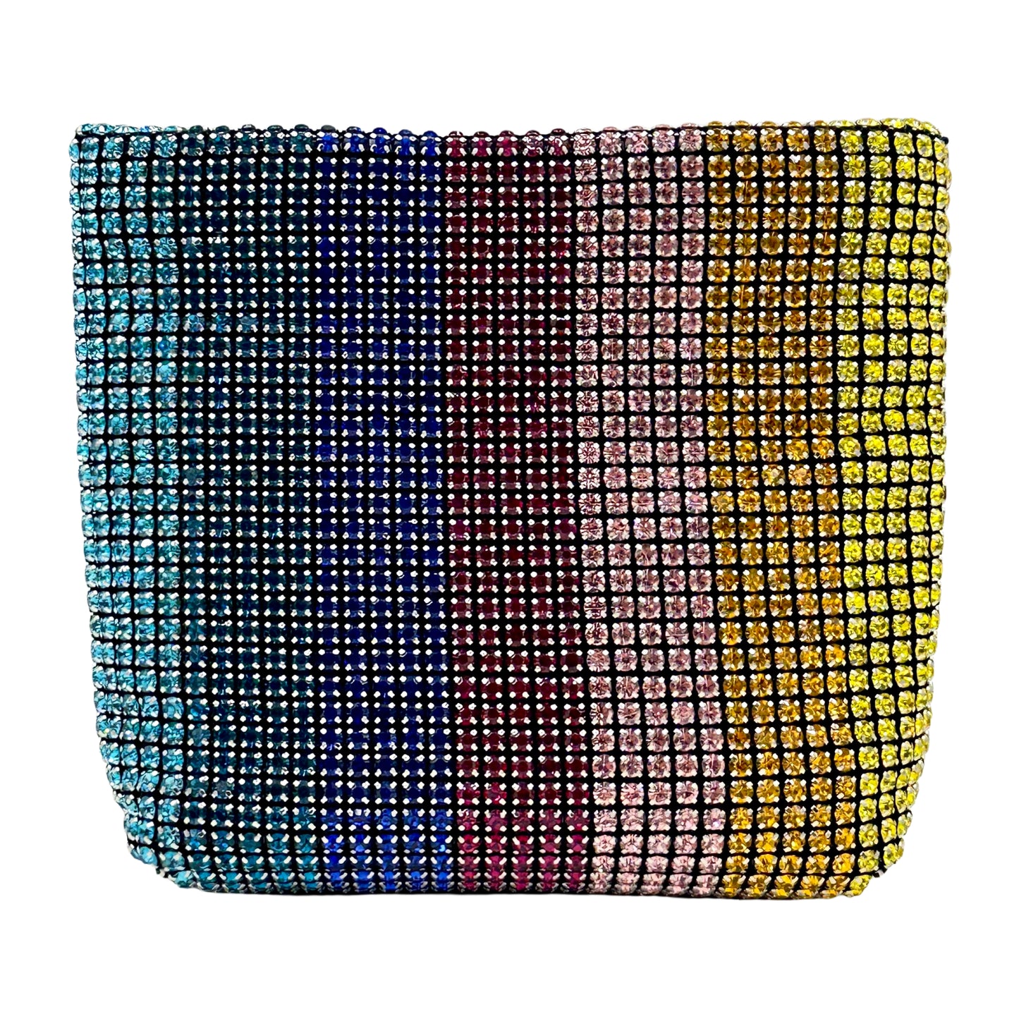 Kurt Geiger London Small Block Party Rainbow Rhinestone Mini Tote Bag - Multicolor