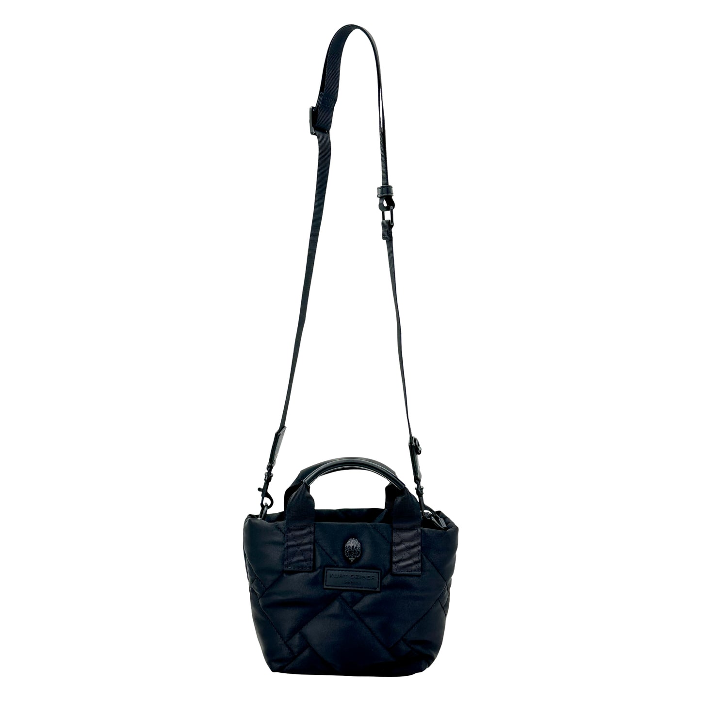 Kurt Geiger Extra Small Nylon Shopper Tote - Black