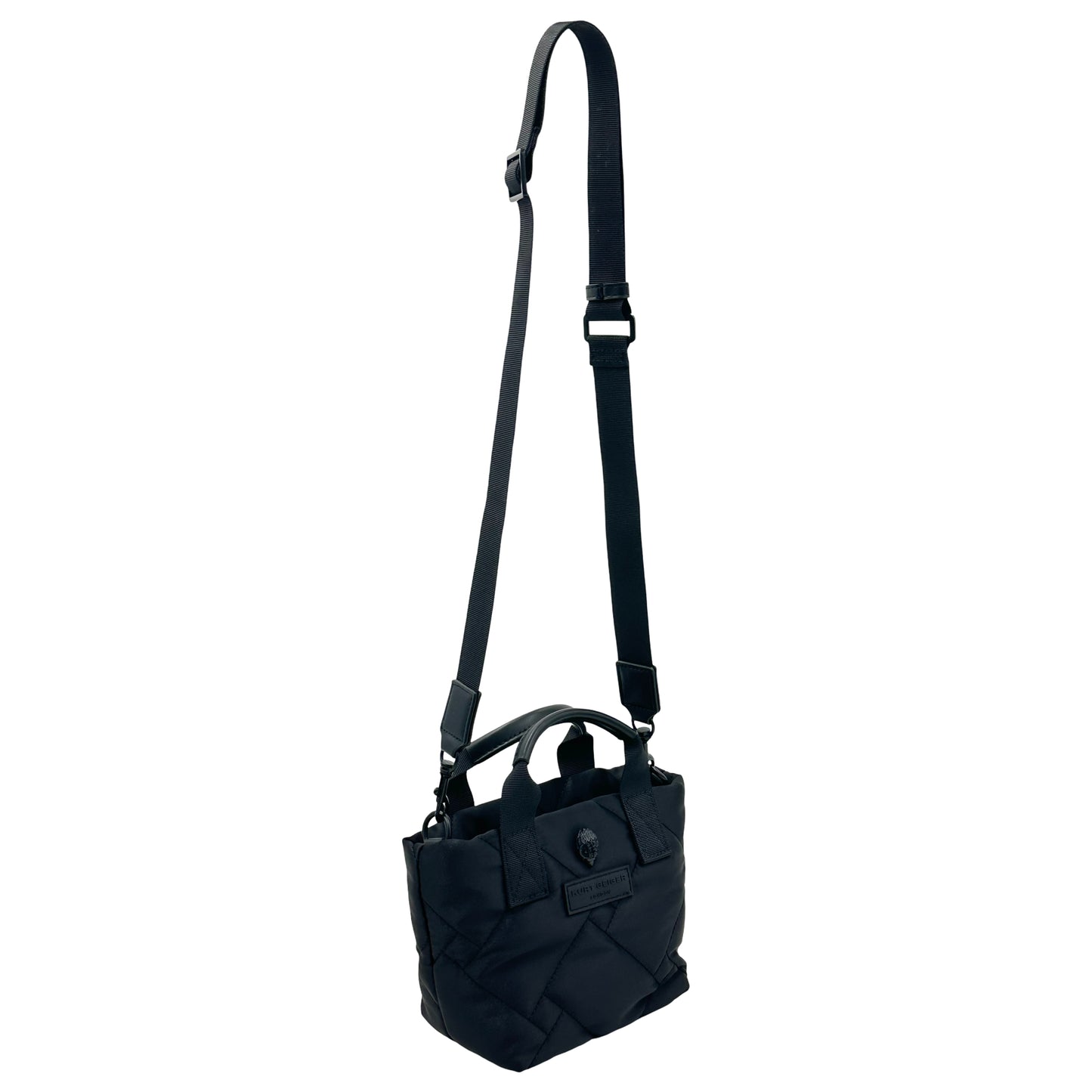 Kurt Geiger Extra Small Nylon Shopper Tote - Black