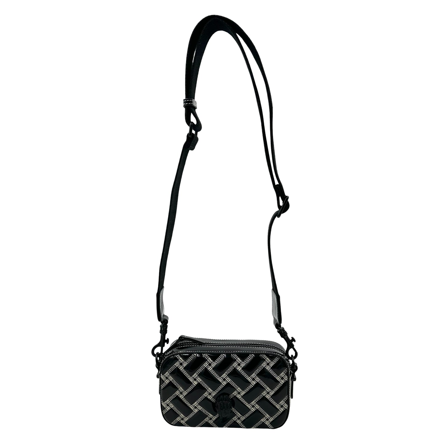 Kurt Geiger London Kensington Small Camera Bag - Black/White