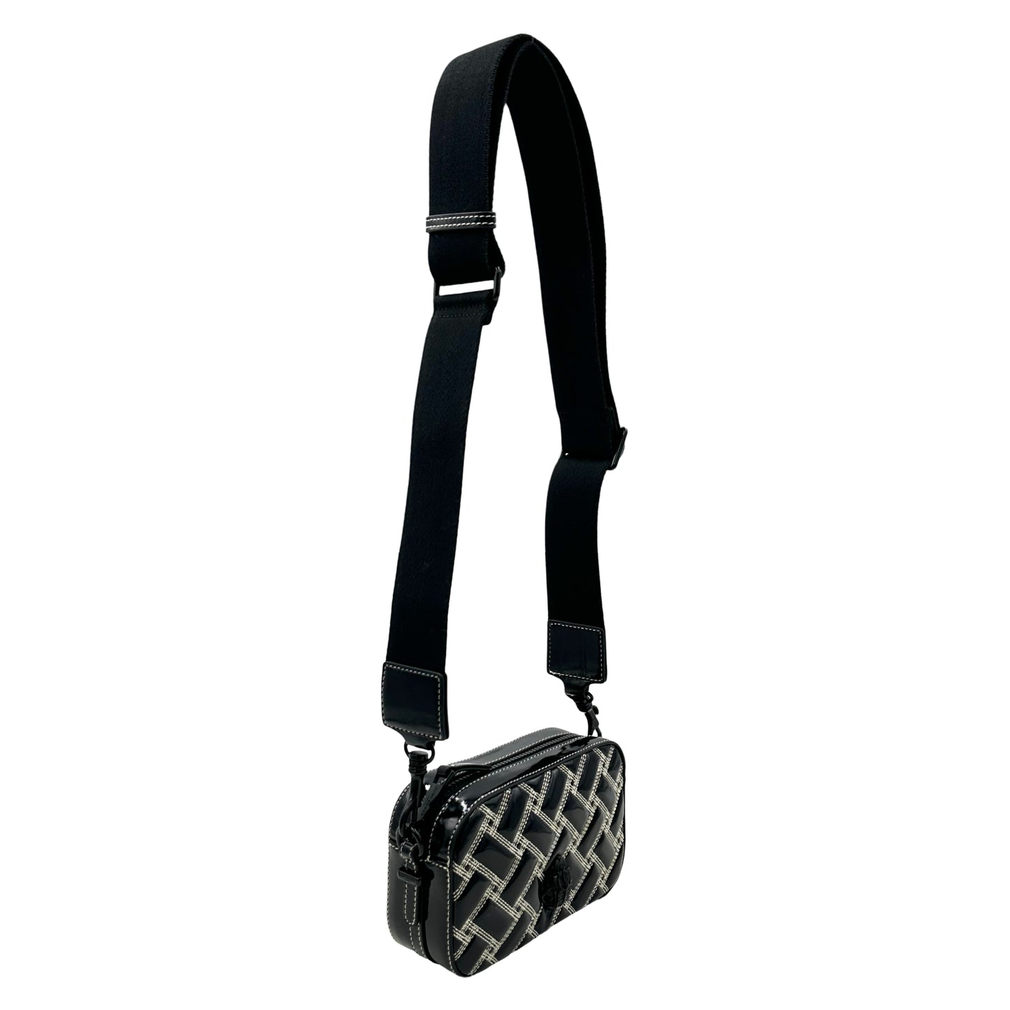Kurt Geiger London Kensington Small Camera Bag - Black/White