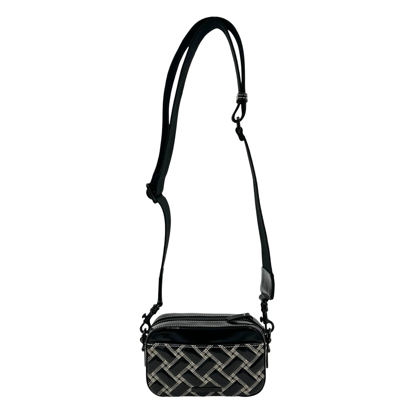 Kurt Geiger London Kensington Small Camera Bag - Black/White