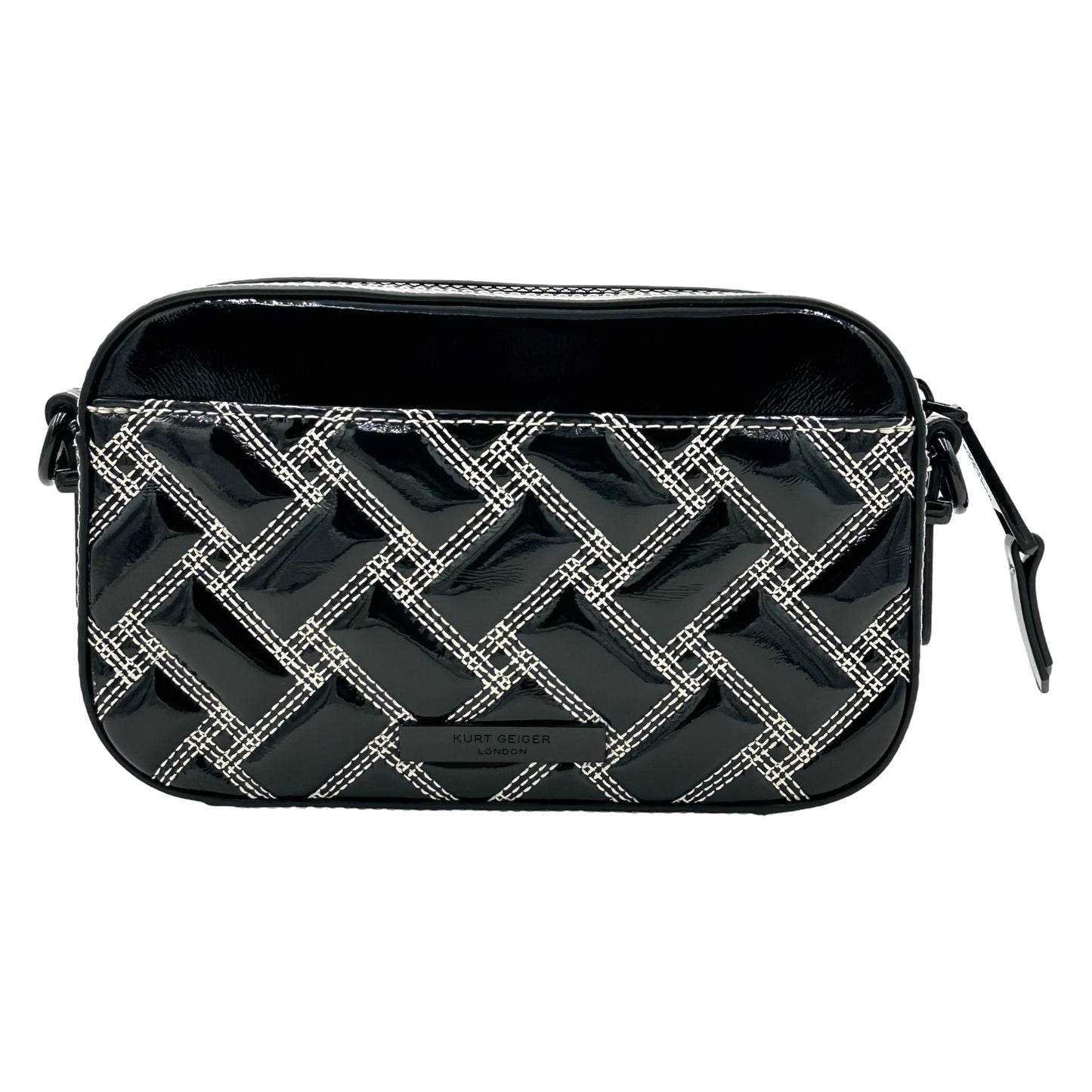 Kurt Geiger London Kensington Small Camera Bag - Black/White