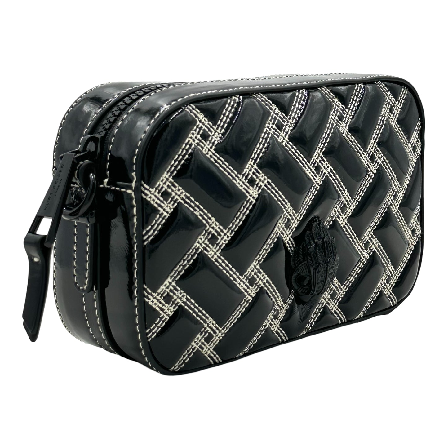 Kurt Geiger London Kensington Small Camera Bag - Black/White