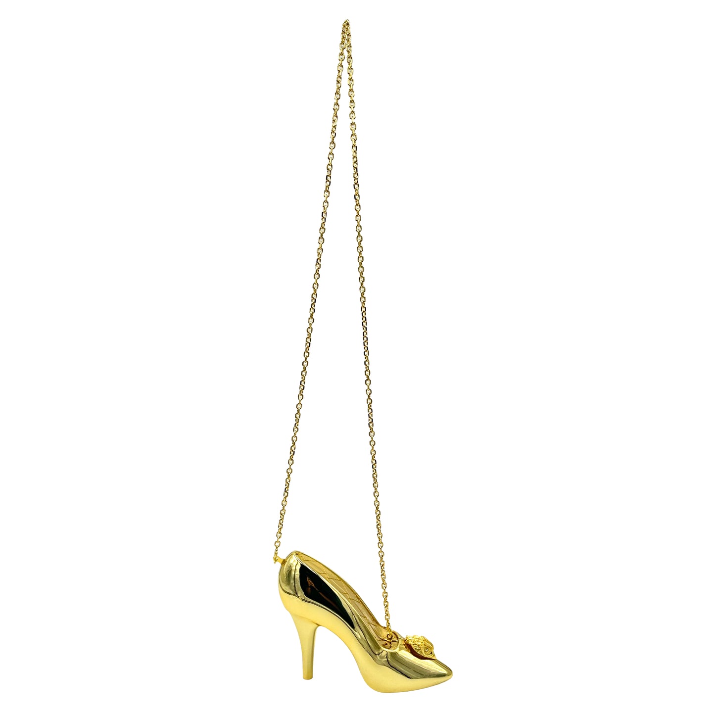Kurt Geiger London Belgravia Shoe Clutch Crossbody - Gold
