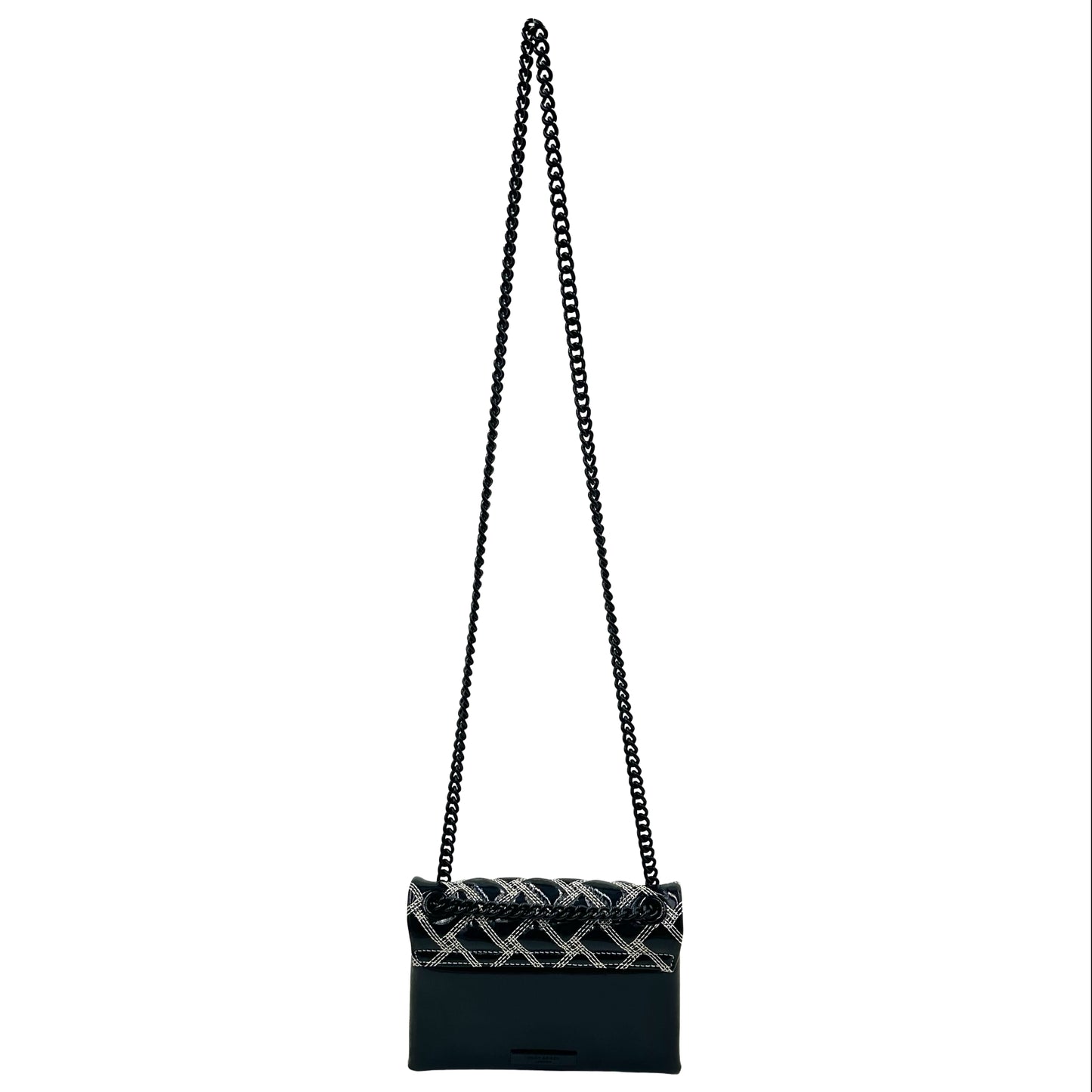 Kurt Geiger London Mini Kensington Drench Contrast Stitching Crossbody Bag - Black