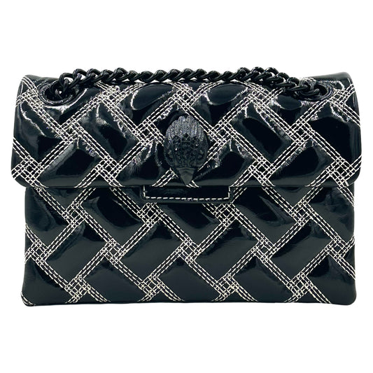 Kurt Geiger London Mini Kensington Drench Contrast Stitching Crossbody Bag - Black