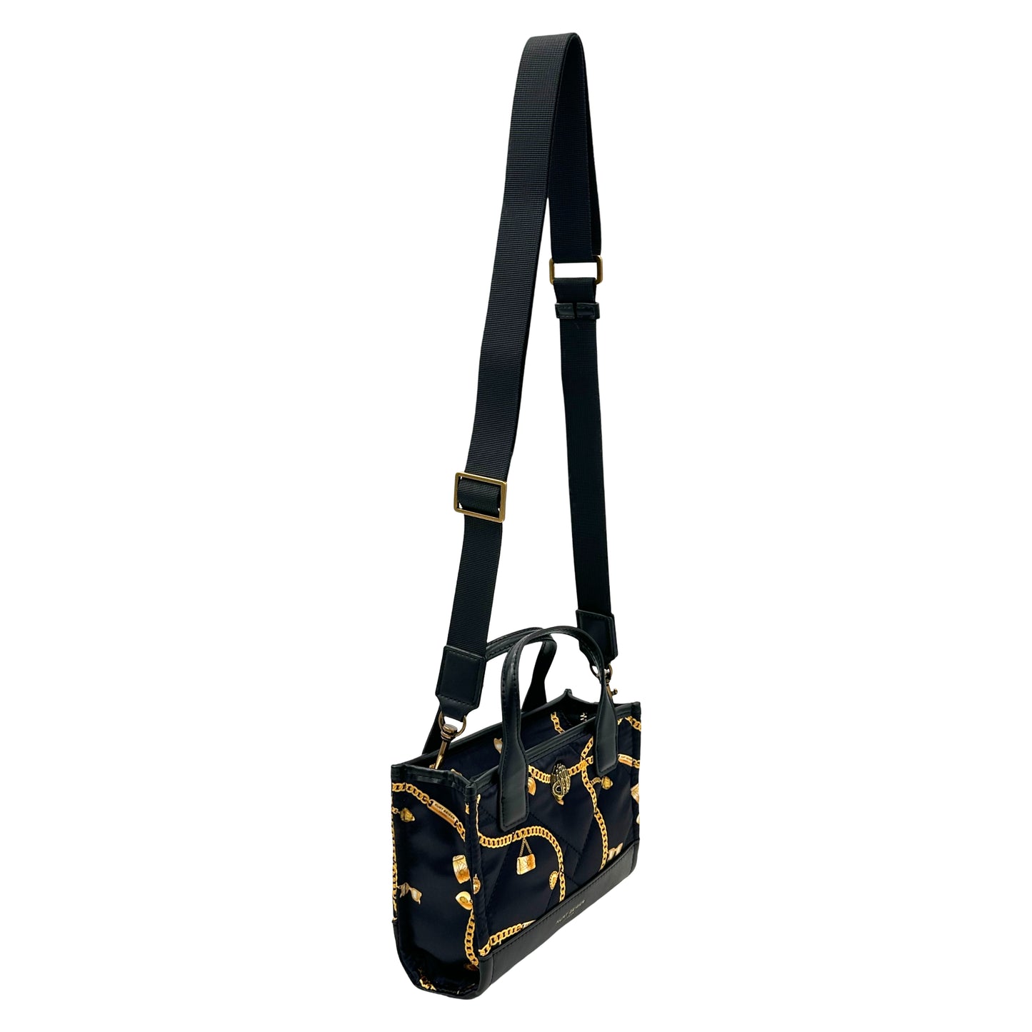 Kurt Geiger London Extra Small Quilted Recycled Square Shopper Tote Bag - Black