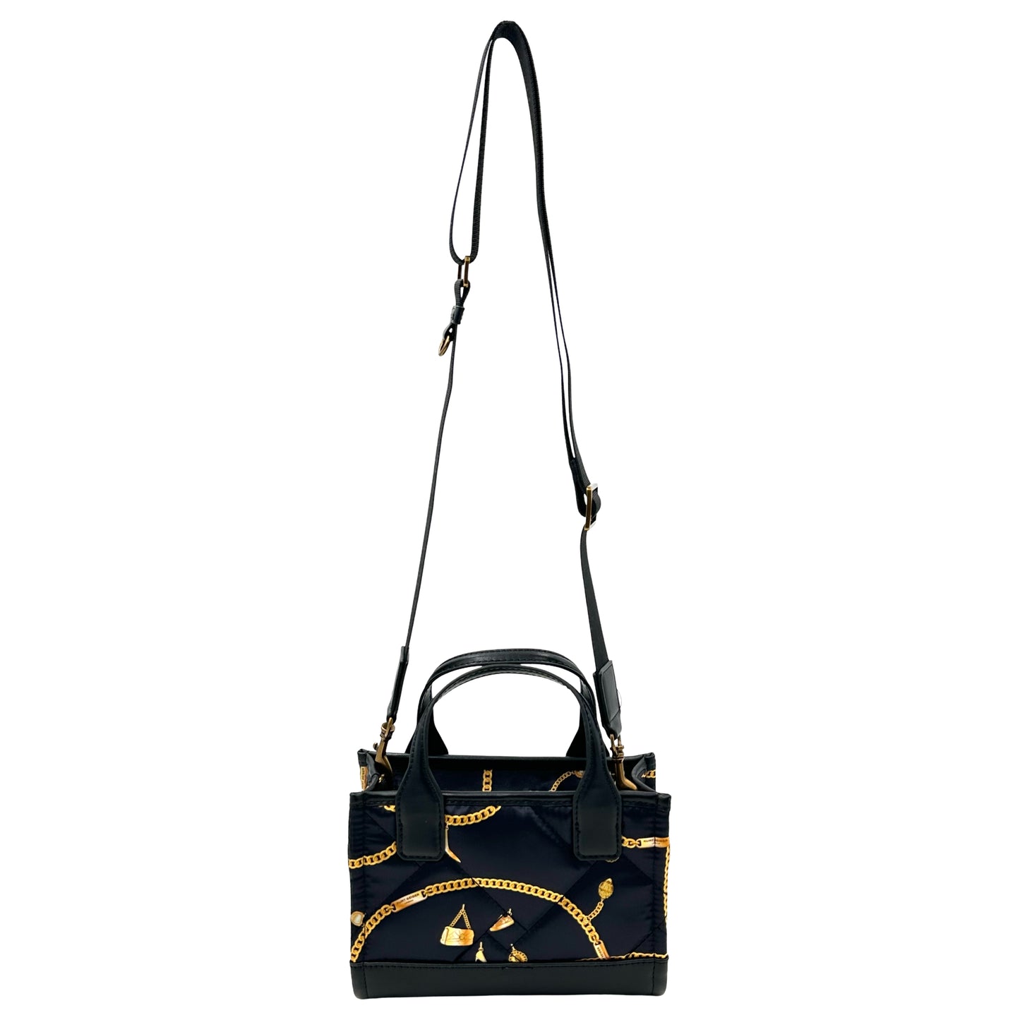 Kurt Geiger London Extra Small Quilted Recycled Square Shopper Tote Bag - Black