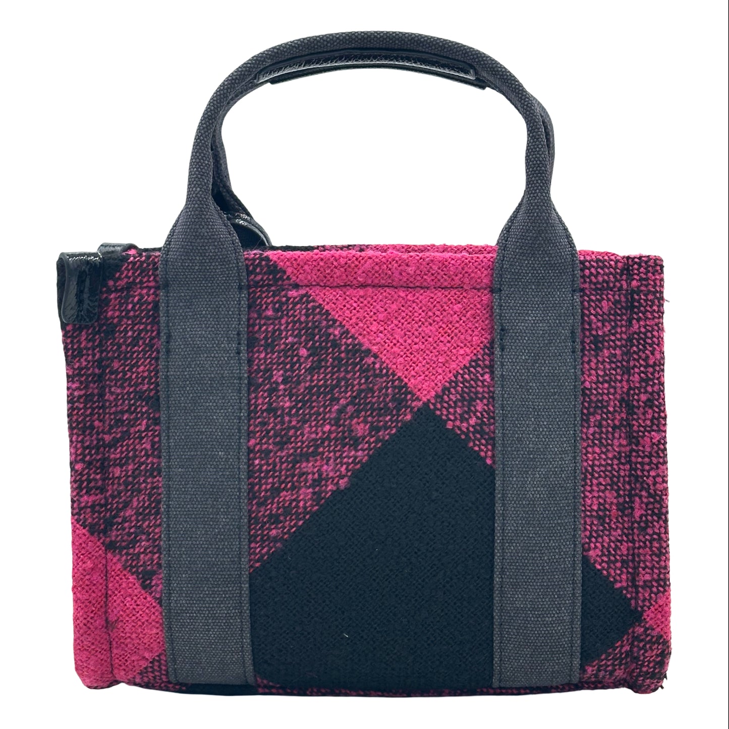 Kurt Geiger London Tweed Extra Small Southbank Tote - Black/Pink