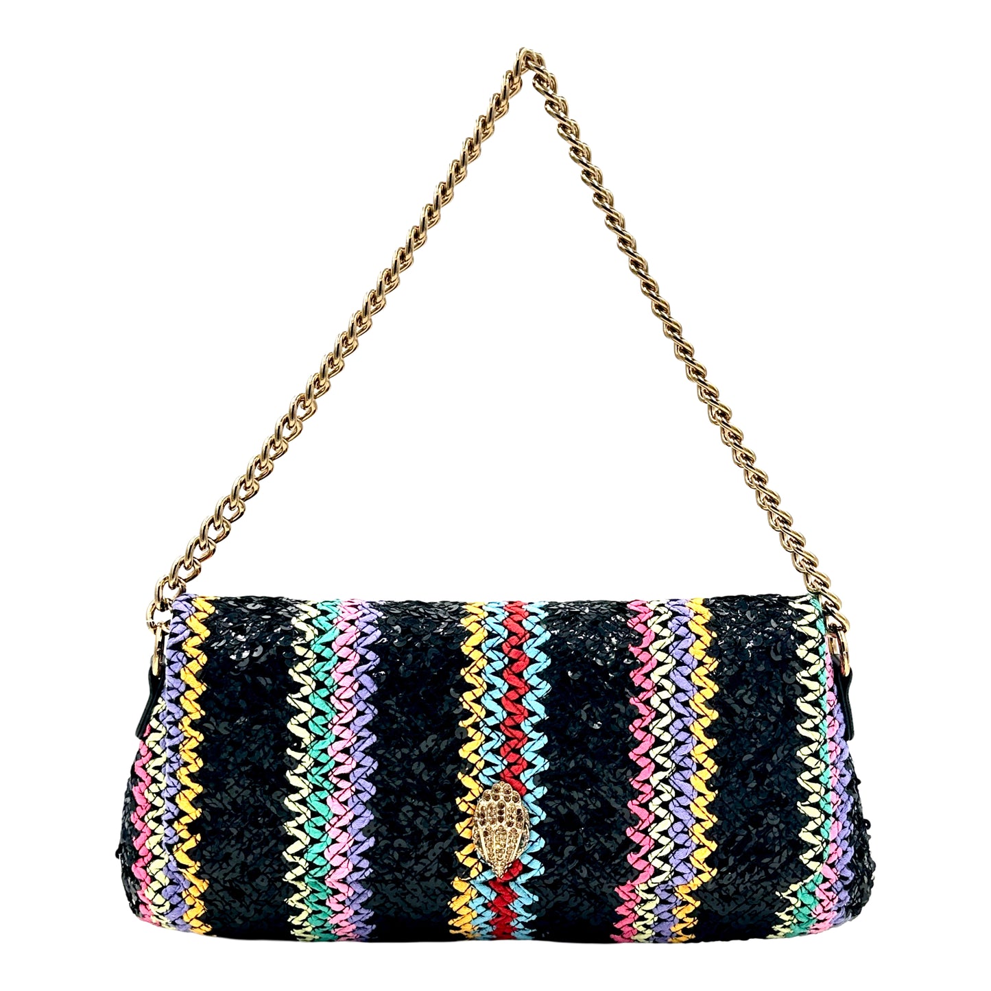 Kurt geiger London Long Kensington Convertible Crossbody Shoulder Bag - Black Multi