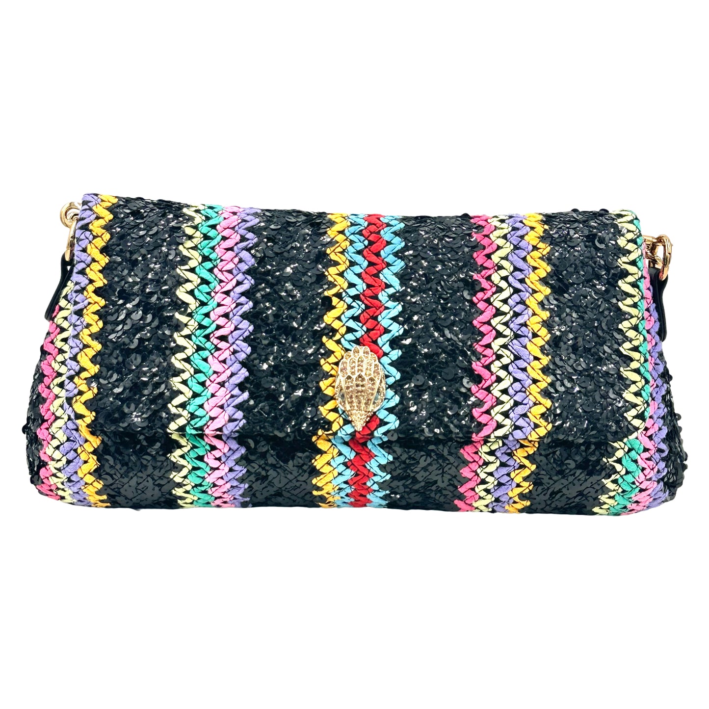 Kurt geiger London Long Kensington Convertible Crossbody Shoulder Bag - Black Multi